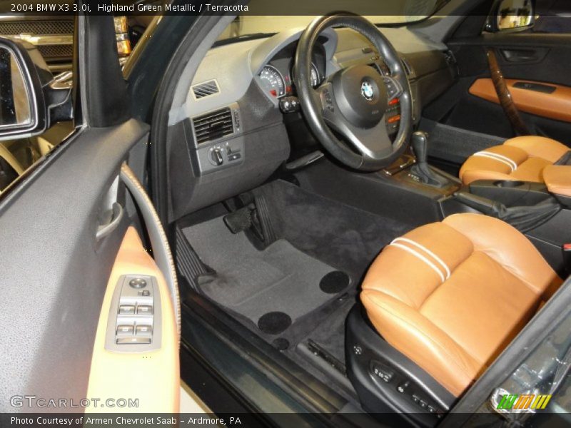 Highland Green Metallic / Terracotta 2004 BMW X3 3.0i