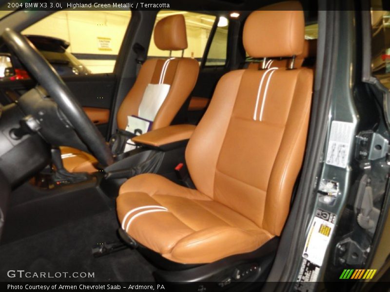 Highland Green Metallic / Terracotta 2004 BMW X3 3.0i