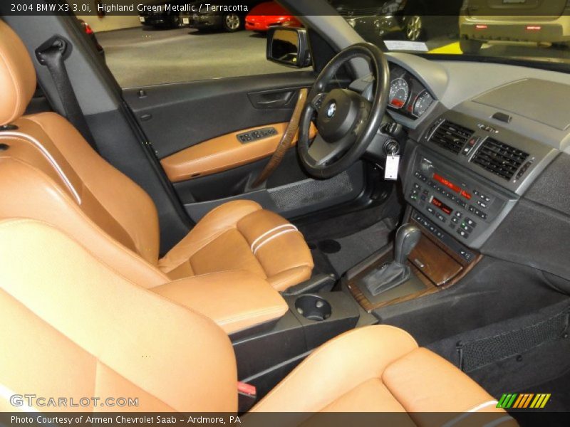 Highland Green Metallic / Terracotta 2004 BMW X3 3.0i
