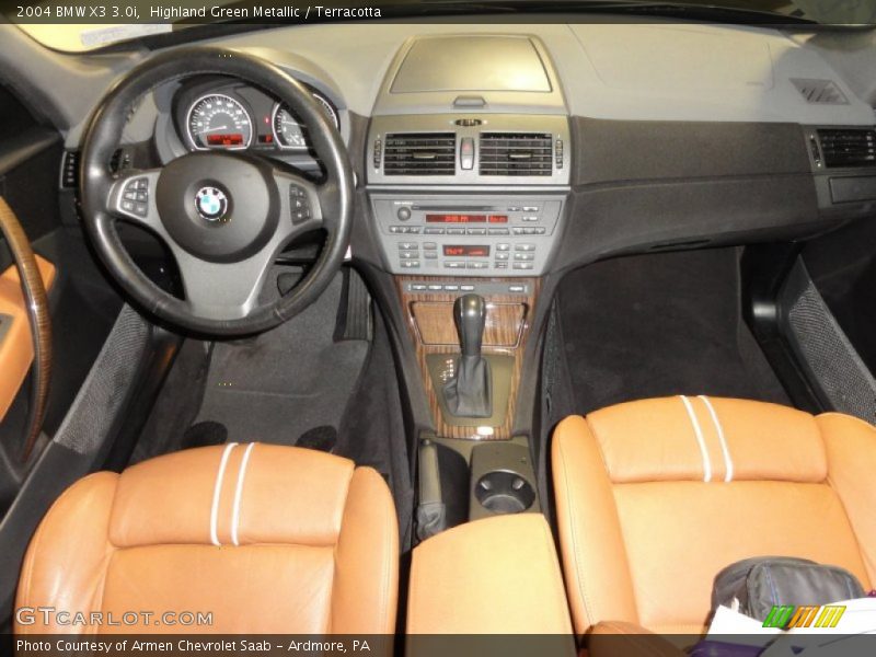 Highland Green Metallic / Terracotta 2004 BMW X3 3.0i