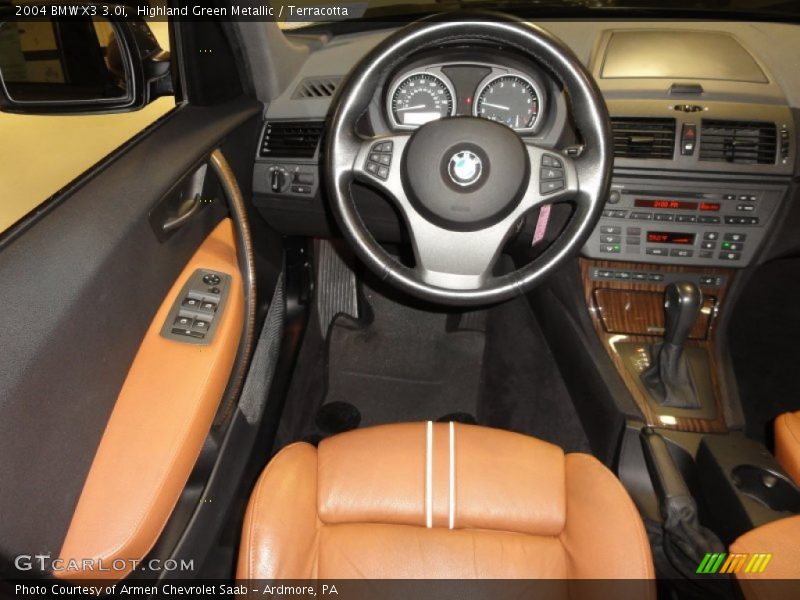 Highland Green Metallic / Terracotta 2004 BMW X3 3.0i