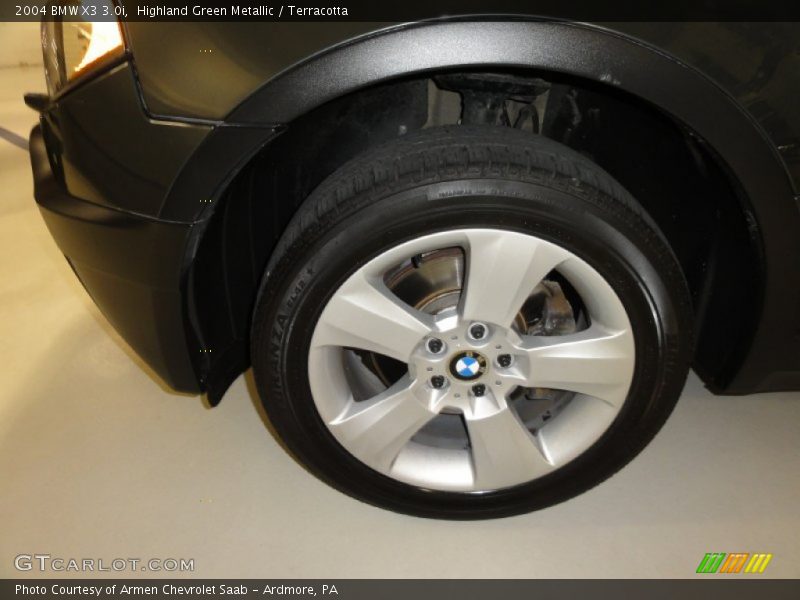 Highland Green Metallic / Terracotta 2004 BMW X3 3.0i