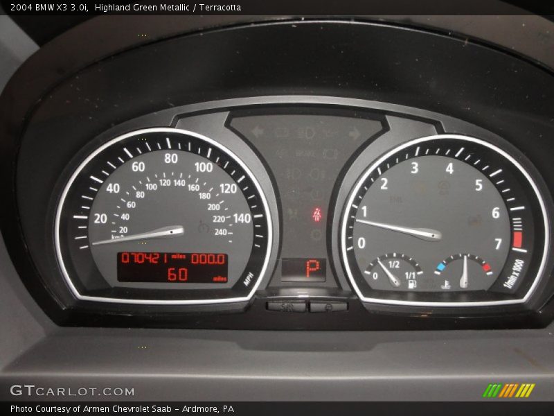 Highland Green Metallic / Terracotta 2004 BMW X3 3.0i