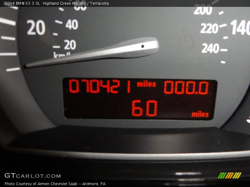 Highland Green Metallic / Terracotta 2004 BMW X3 3.0i