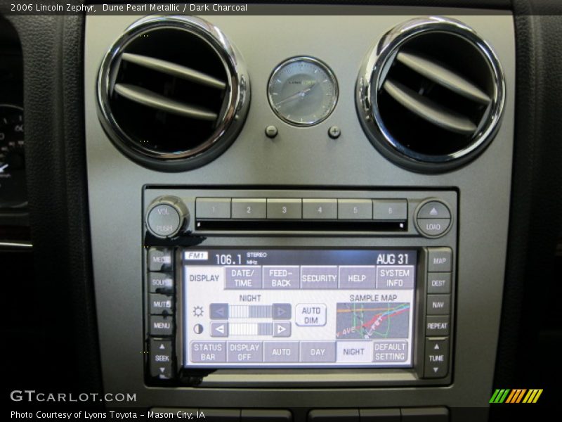 Dune Pearl Metallic / Dark Charcoal 2006 Lincoln Zephyr
