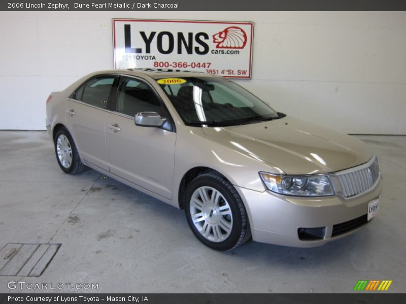 Dune Pearl Metallic / Dark Charcoal 2006 Lincoln Zephyr