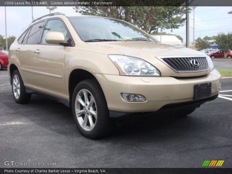 Golden Almond Metallic / Parchment 2009 Lexus RX 350 AWD
