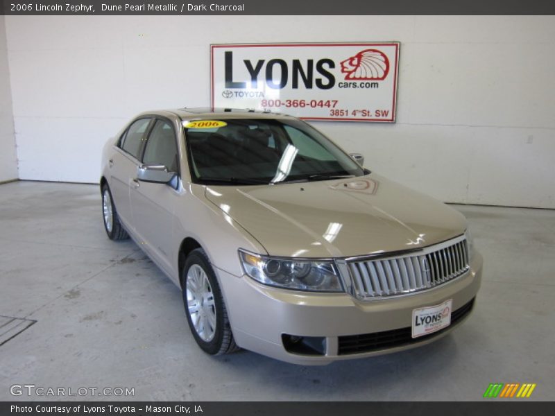 Dune Pearl Metallic / Dark Charcoal 2006 Lincoln Zephyr