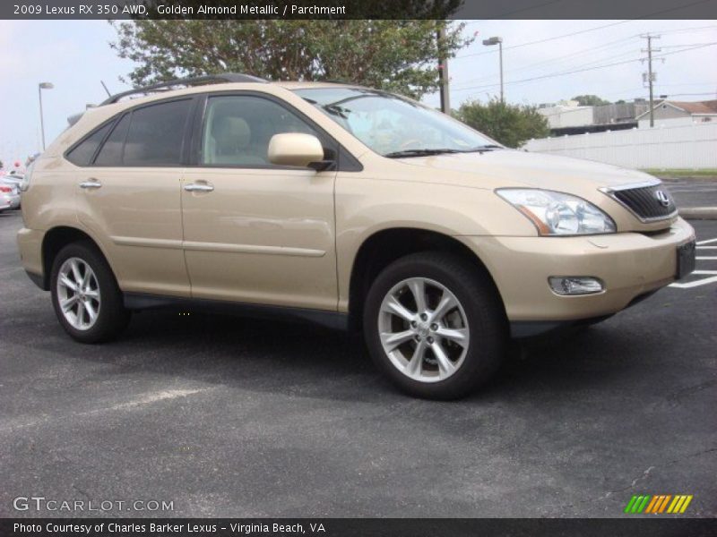 Golden Almond Metallic / Parchment 2009 Lexus RX 350 AWD