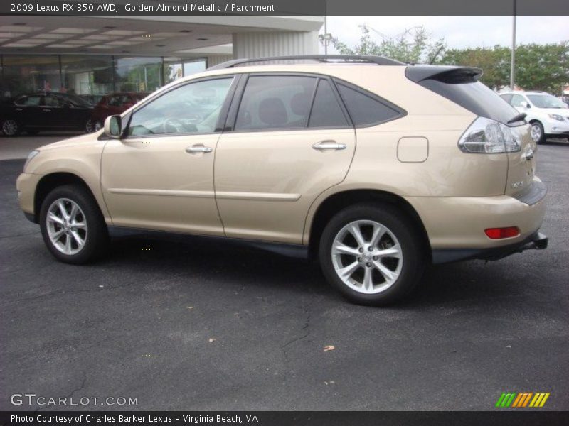 Golden Almond Metallic / Parchment 2009 Lexus RX 350 AWD