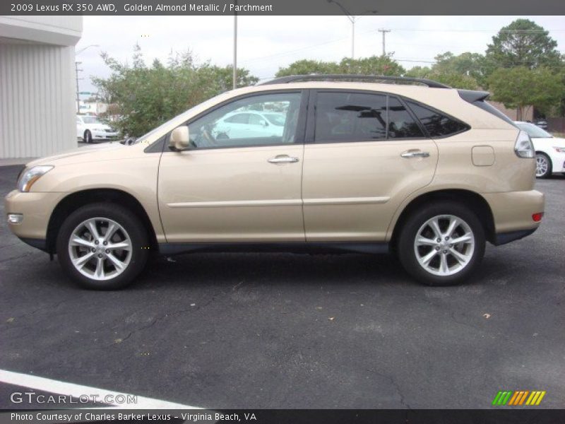 Golden Almond Metallic / Parchment 2009 Lexus RX 350 AWD