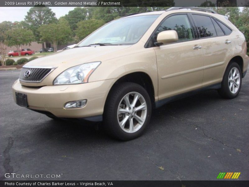 Golden Almond Metallic / Parchment 2009 Lexus RX 350 AWD