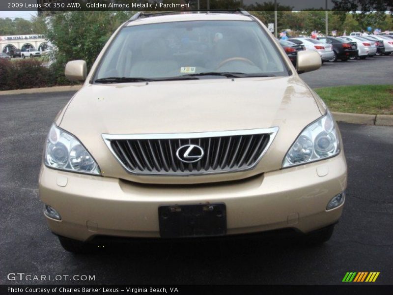 Golden Almond Metallic / Parchment 2009 Lexus RX 350 AWD