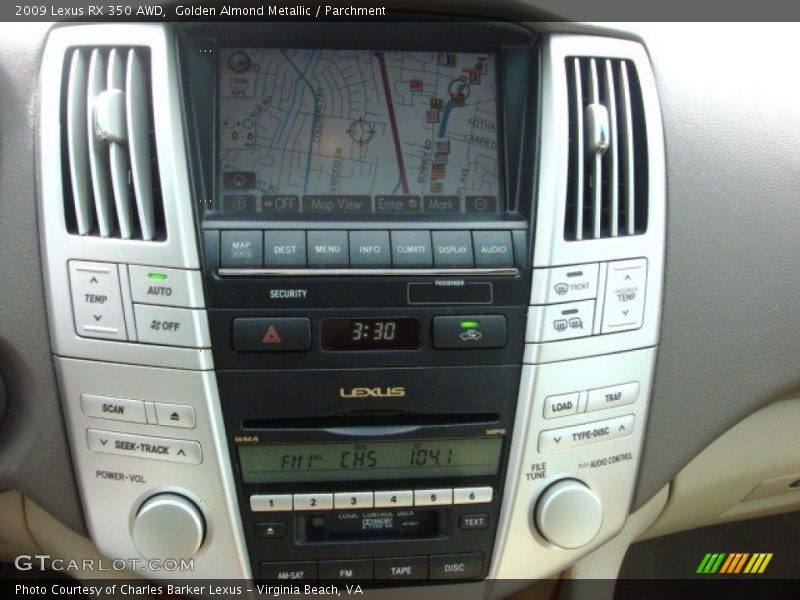 Golden Almond Metallic / Parchment 2009 Lexus RX 350 AWD