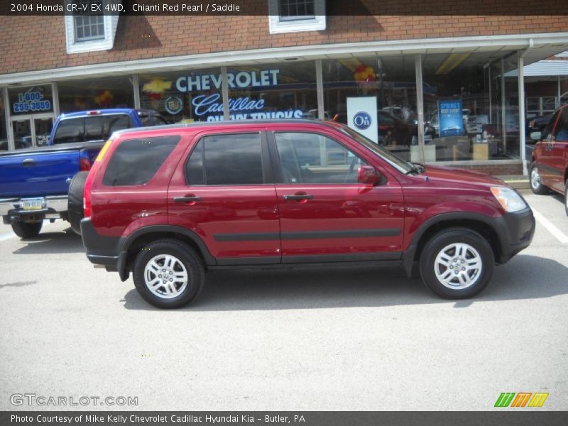 Chianti Red Pearl / Saddle 2004 Honda CR-V EX 4WD