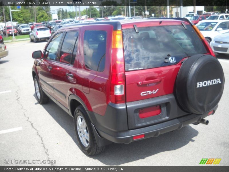 Chianti Red Pearl / Saddle 2004 Honda CR-V EX 4WD