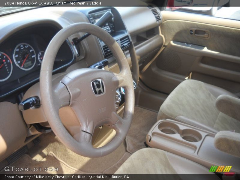 Chianti Red Pearl / Saddle 2004 Honda CR-V EX 4WD
