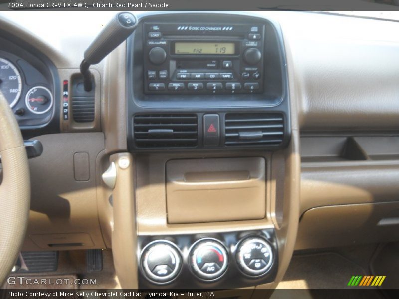 Chianti Red Pearl / Saddle 2004 Honda CR-V EX 4WD