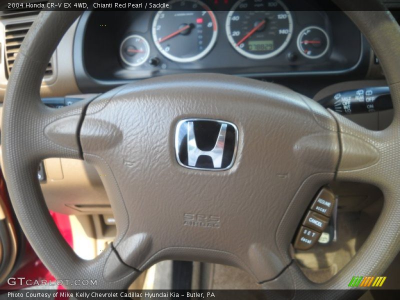 Chianti Red Pearl / Saddle 2004 Honda CR-V EX 4WD