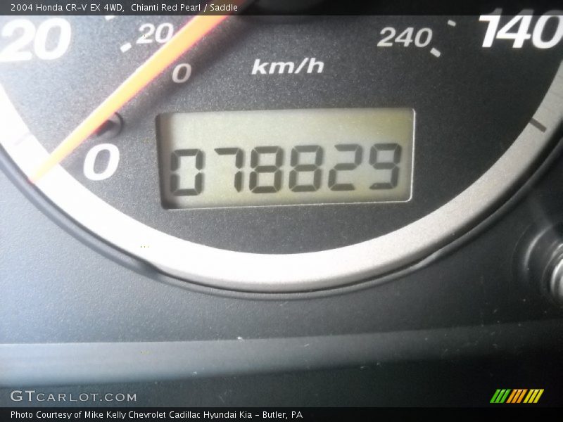 Chianti Red Pearl / Saddle 2004 Honda CR-V EX 4WD