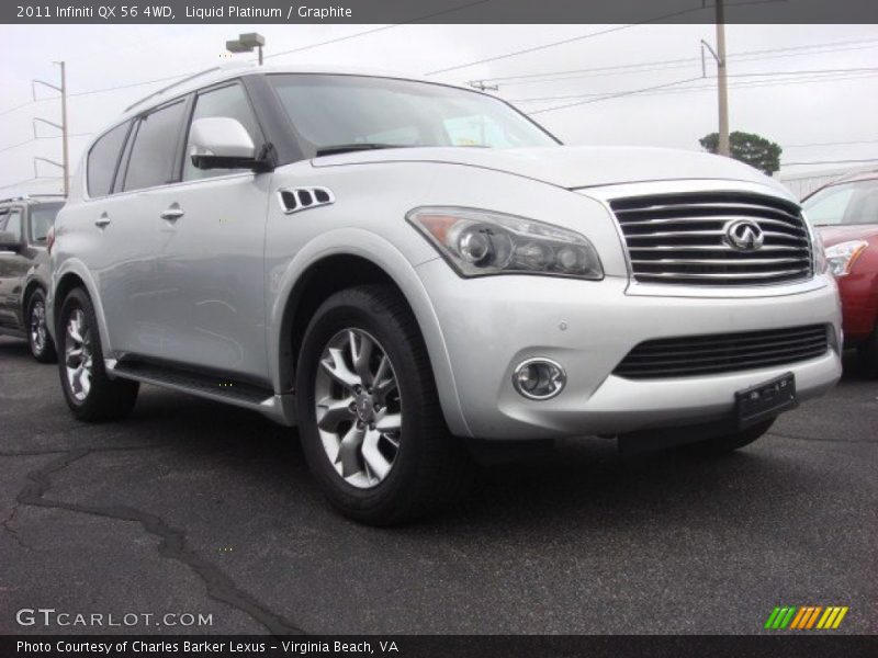 Liquid Platinum / Graphite 2011 Infiniti QX 56 4WD