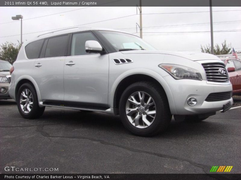Liquid Platinum / Graphite 2011 Infiniti QX 56 4WD