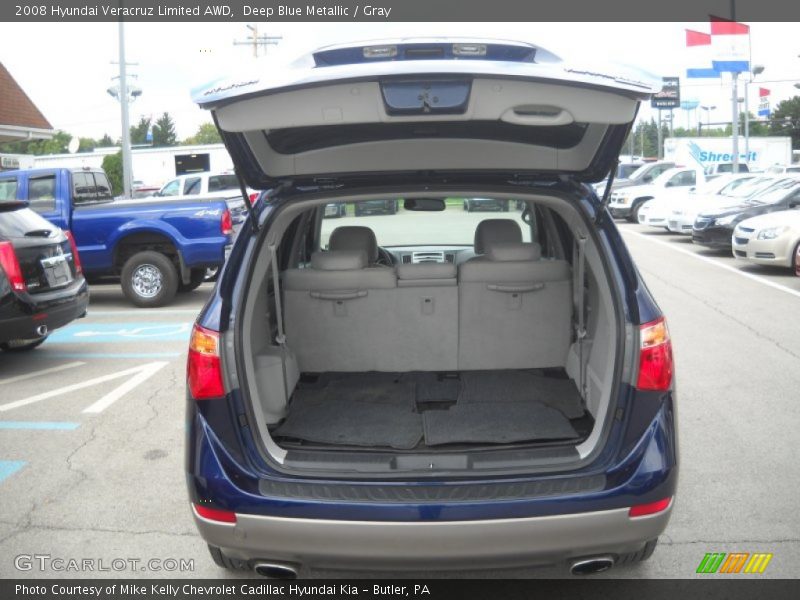 Deep Blue Metallic / Gray 2008 Hyundai Veracruz Limited AWD
