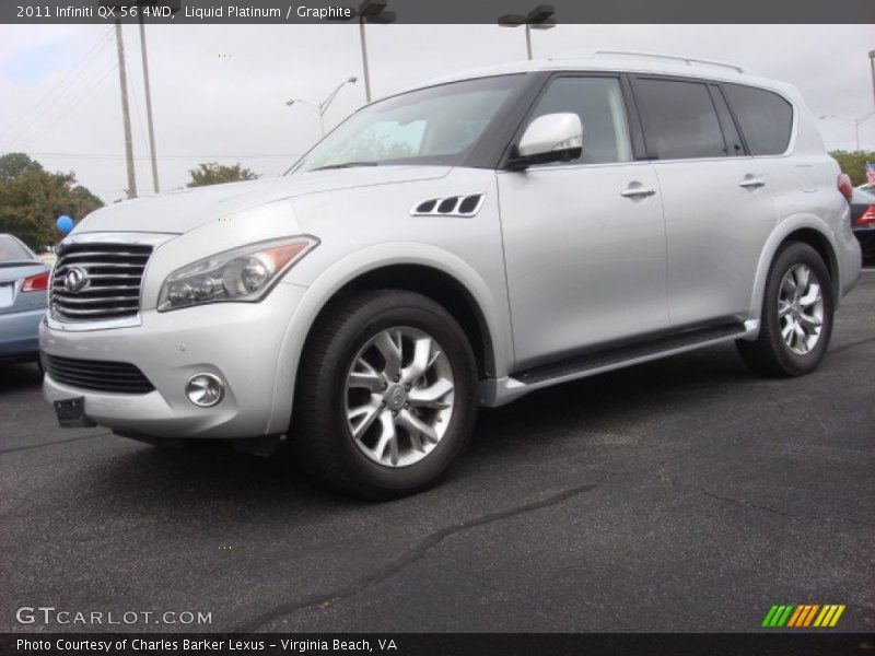 Liquid Platinum / Graphite 2011 Infiniti QX 56 4WD