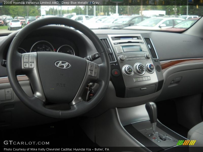 Deep Blue Metallic / Gray 2008 Hyundai Veracruz Limited AWD