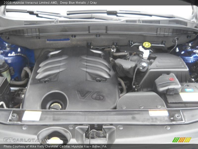 Deep Blue Metallic / Gray 2008 Hyundai Veracruz Limited AWD