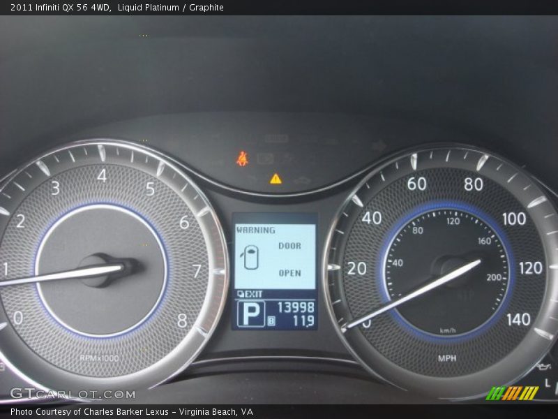 Liquid Platinum / Graphite 2011 Infiniti QX 56 4WD
