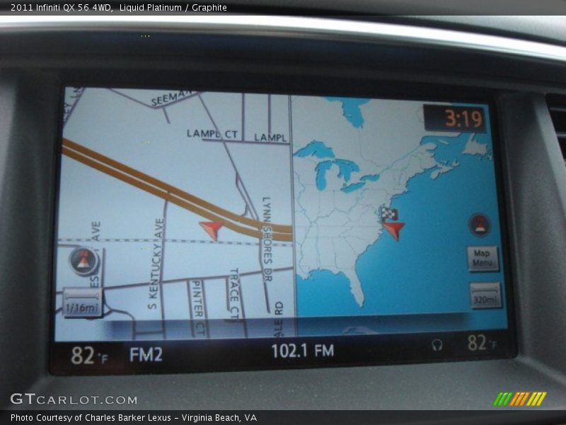 Liquid Platinum / Graphite 2011 Infiniti QX 56 4WD