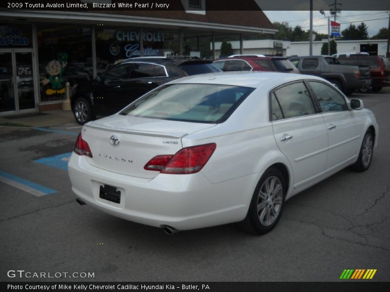 Blizzard White Pearl / Ivory 2009 Toyota Avalon Limited