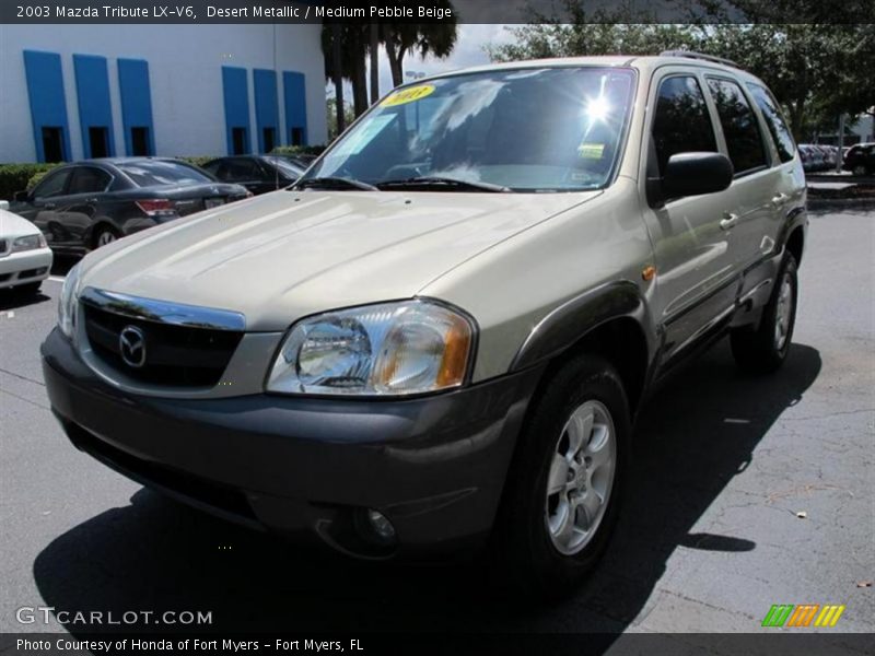 Desert Metallic / Medium Pebble Beige 2003 Mazda Tribute LX-V6