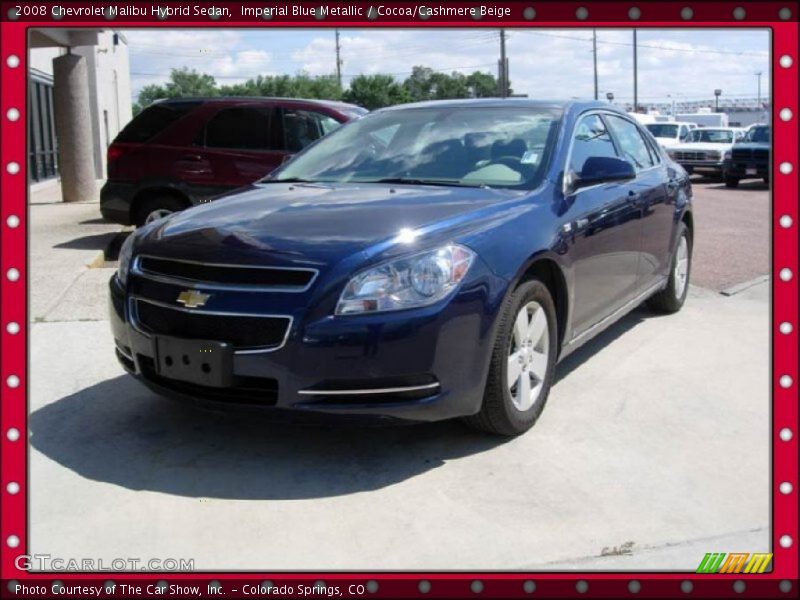 Imperial Blue Metallic / Cocoa/Cashmere Beige 2008 Chevrolet Malibu Hybrid Sedan