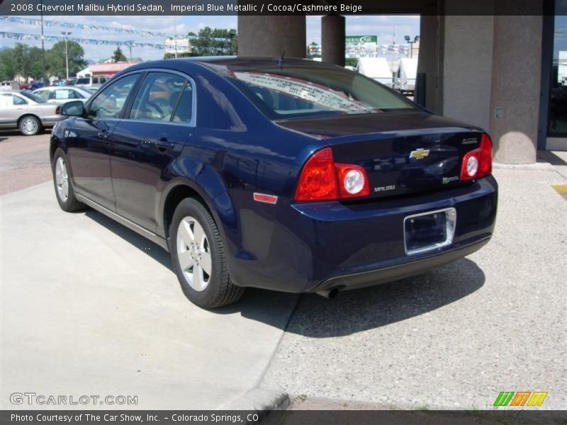 Imperial Blue Metallic / Cocoa/Cashmere Beige 2008 Chevrolet Malibu Hybrid Sedan