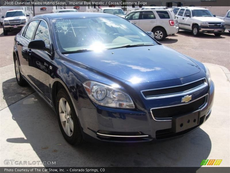 Imperial Blue Metallic / Cocoa/Cashmere Beige 2008 Chevrolet Malibu Hybrid Sedan