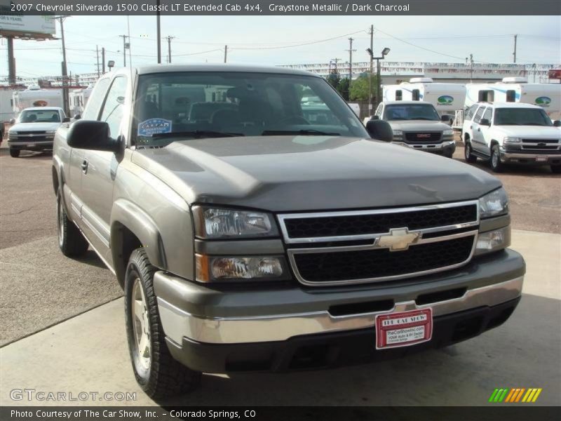 Graystone Metallic / Dark Charcoal 2007 Chevrolet Silverado 1500 Classic LT Extended Cab 4x4