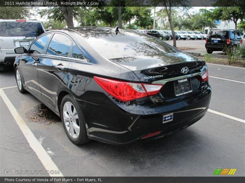 Midnight Black / Gray 2011 Hyundai Sonata Limited
