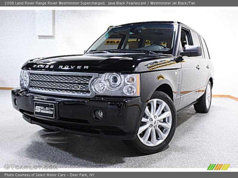Java Black Pearlescent / Westminster Jet Black/Tan 2008 Land Rover Range Rover Westminster Supercharged