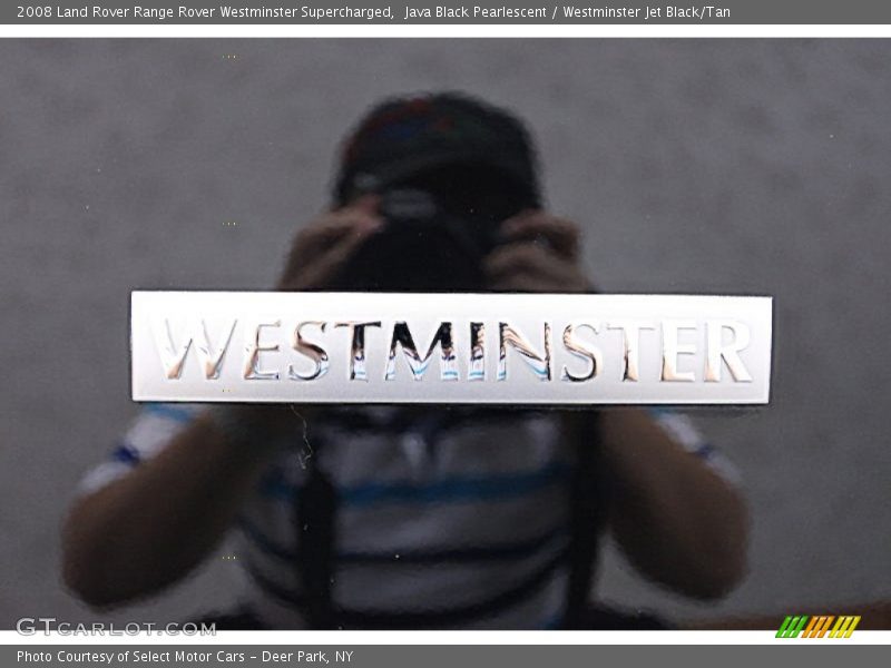 Java Black Pearlescent / Westminster Jet Black/Tan 2008 Land Rover Range Rover Westminster Supercharged