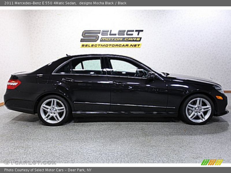 designo Mocha Black / Black 2011 Mercedes-Benz E 550 4Matic Sedan