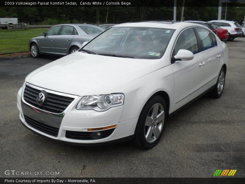 Candy White / Cornsilk Beige 2009 Volkswagen Passat Komfort Sedan