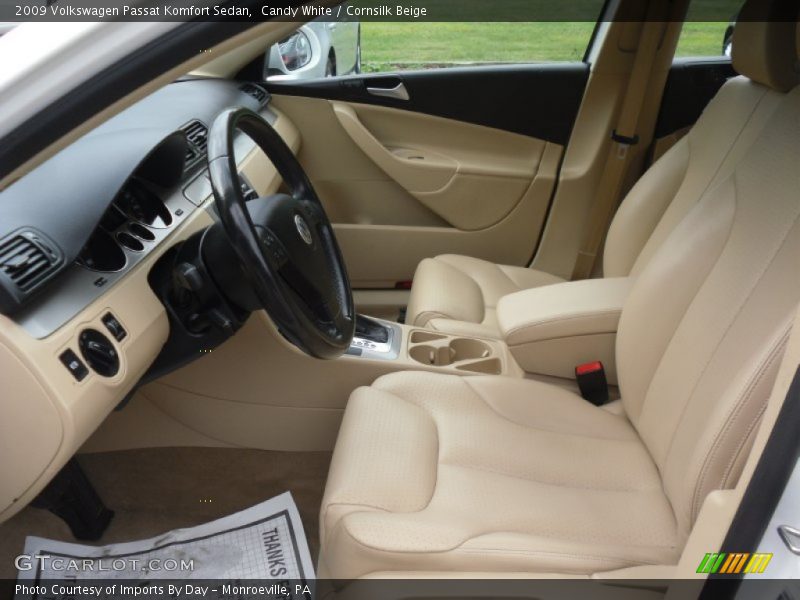 Candy White / Cornsilk Beige 2009 Volkswagen Passat Komfort Sedan