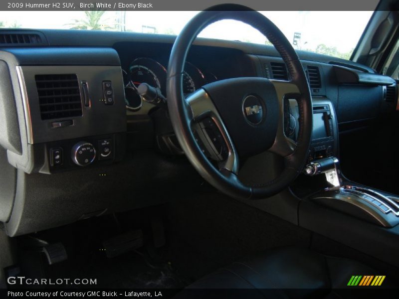 Birch White / Ebony Black 2009 Hummer H2 SUV