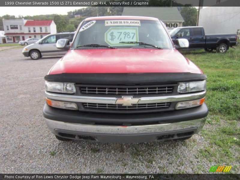 Victory Red / Graphite 1999 Chevrolet Silverado 1500 LS Z71 Extended Cab 4x4