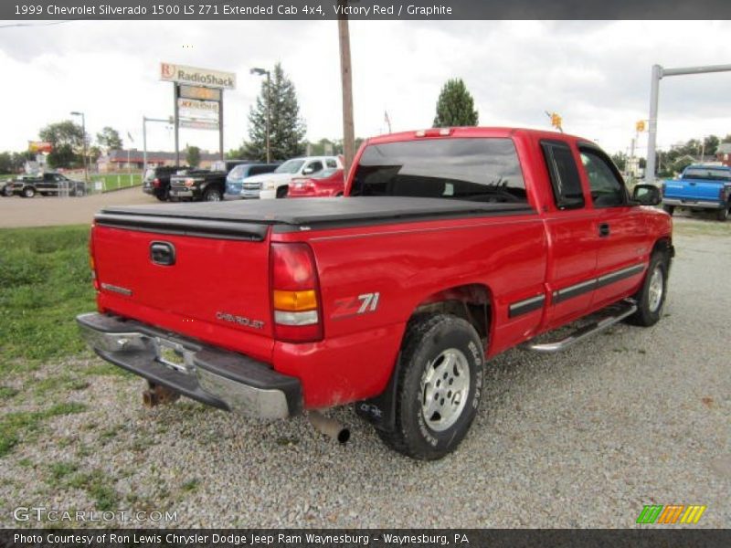 Victory Red / Graphite 1999 Chevrolet Silverado 1500 LS Z71 Extended Cab 4x4