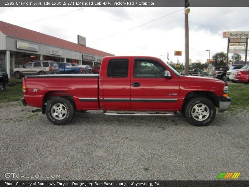 Victory Red / Graphite 1999 Chevrolet Silverado 1500 LS Z71 Extended Cab 4x4