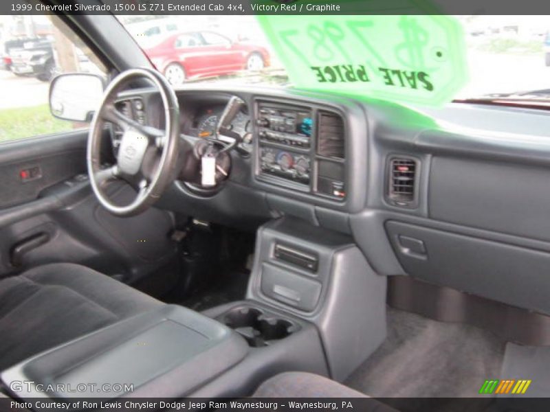Victory Red / Graphite 1999 Chevrolet Silverado 1500 LS Z71 Extended Cab 4x4