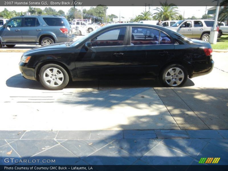 Ebony Black / Gray 2007 Hyundai Sonata GLS
